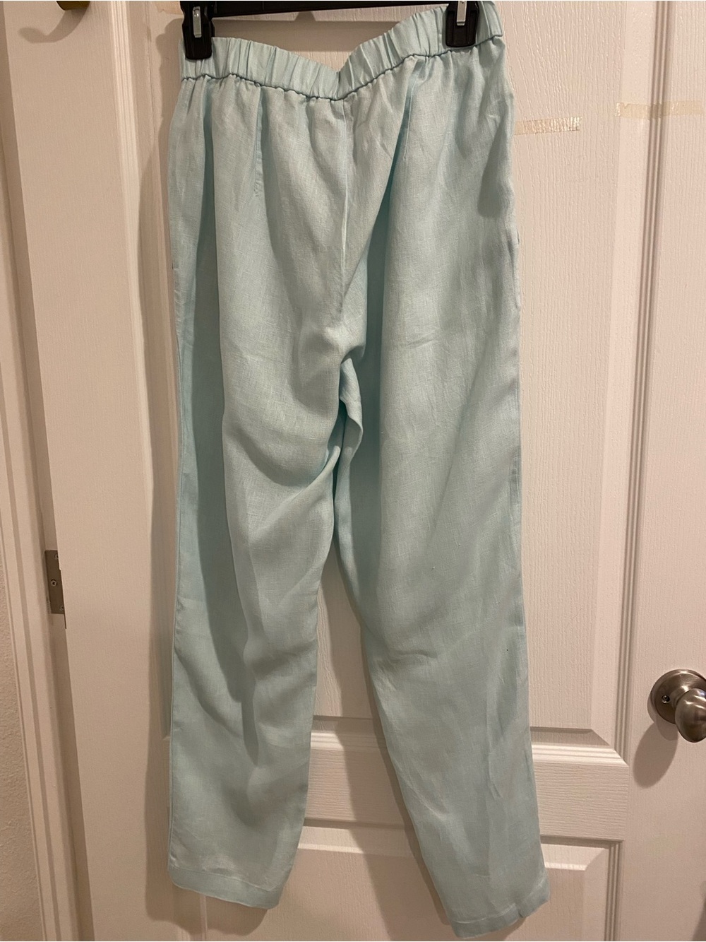Eileen Fisher Light Aqua Straight Leg Pants - Picture 6 of 6